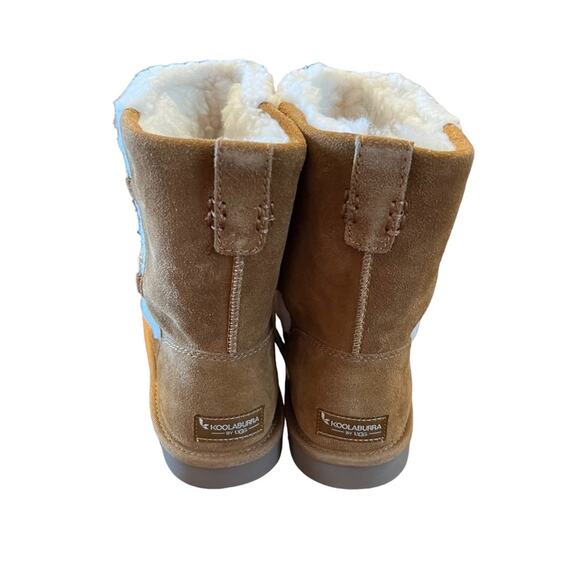 Koolaburra Michon Short Suede Short Pull On Winter Boot NEW Size 4 - Picture 5 of 8